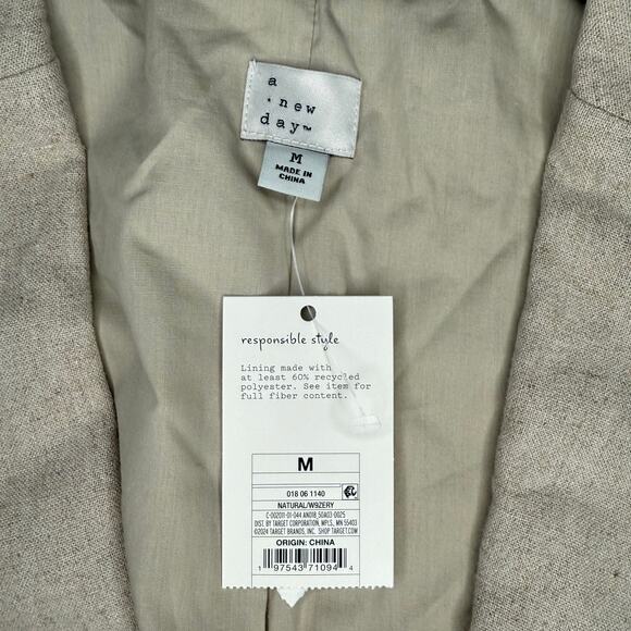 NWT A New Day Women’s Casual Blazer Size M - Picture 3 of 4